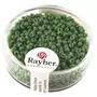 Rayher Rocailles, 2 mm ø, opaques, vert, boîte 17g
