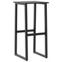 Voir la diapositive 4 : VIDAXL Tabourets de bar lot de 2 noir acier enduit de poudre