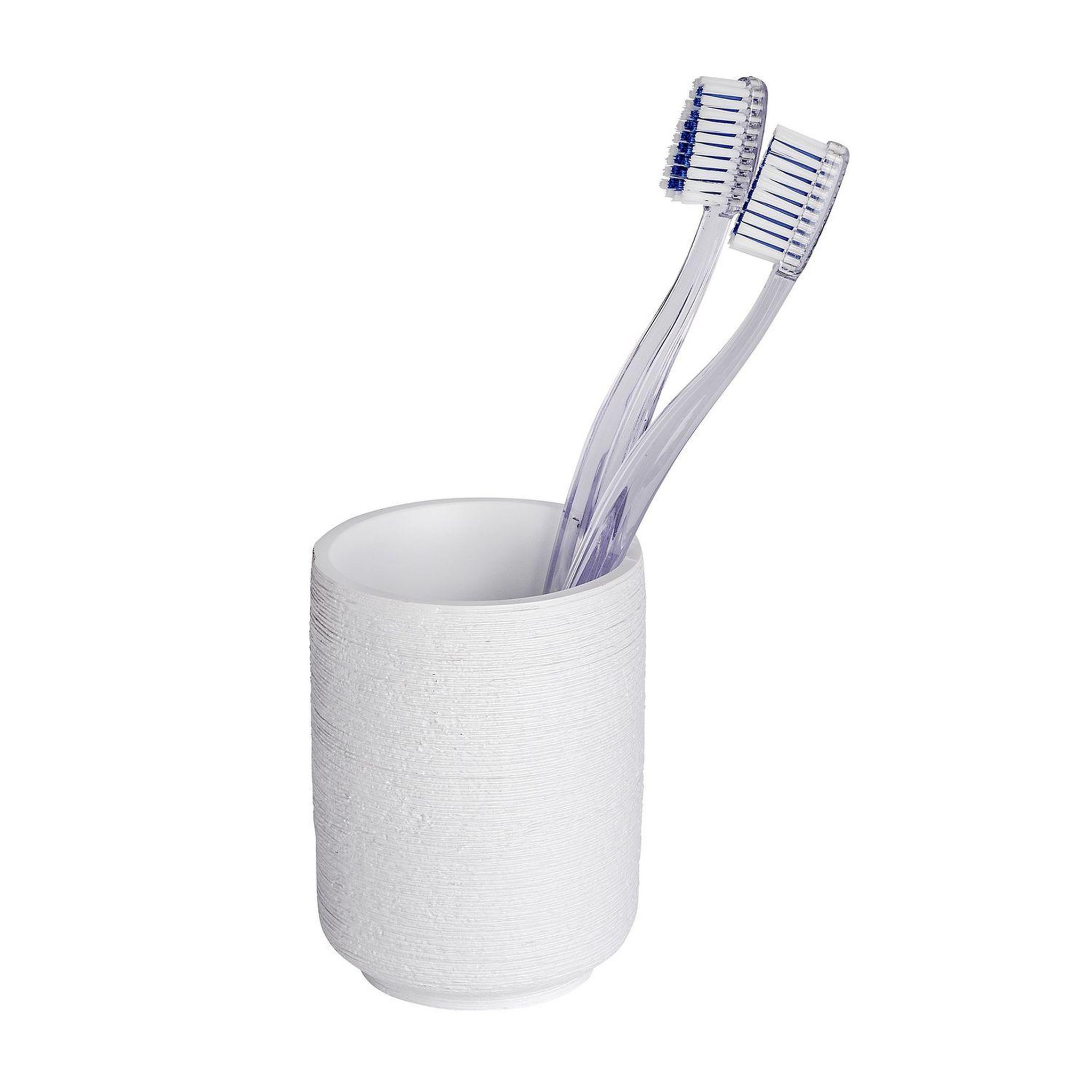 Voir la diapositive 2 : Wenko Gobelet de salle de bain design naturel en relief goa