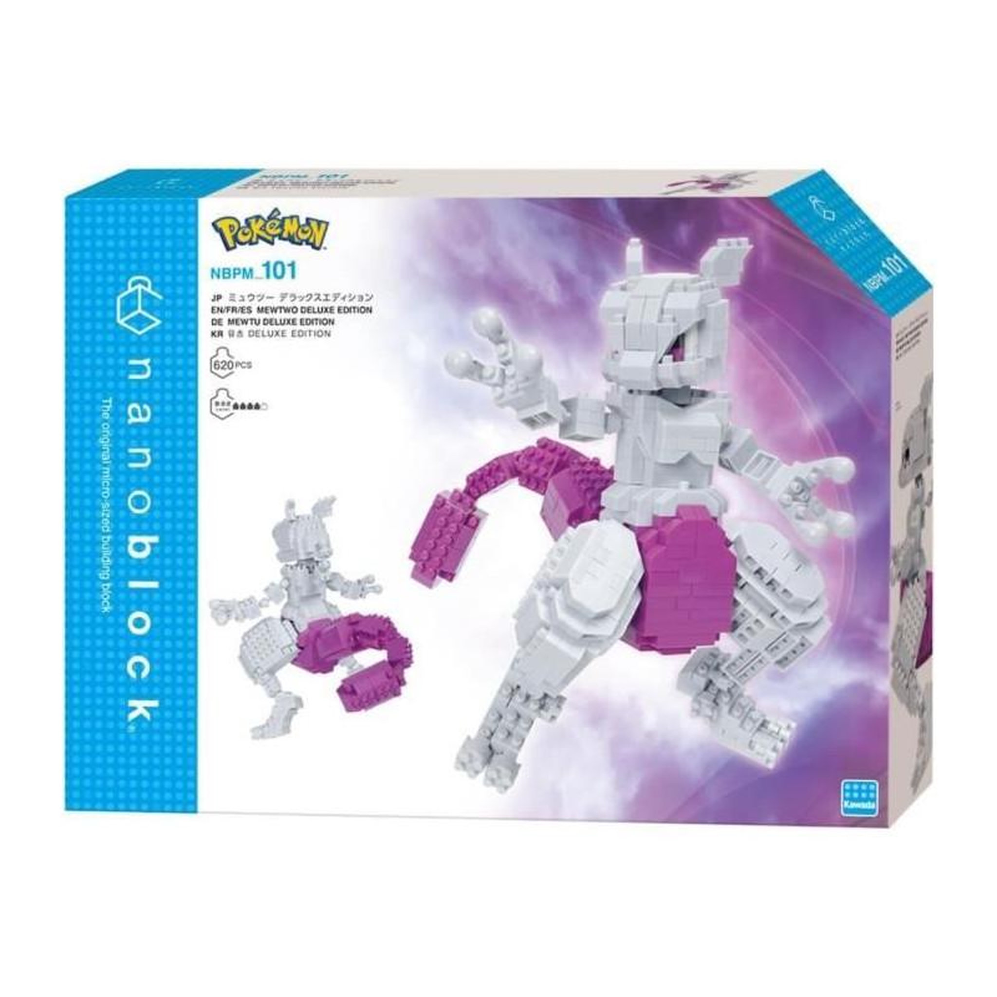 Voir la diapositive 4 : BANDAI Figurine en briques - BANDAI - NANOBLOCK - Pokémon - Mewtwo