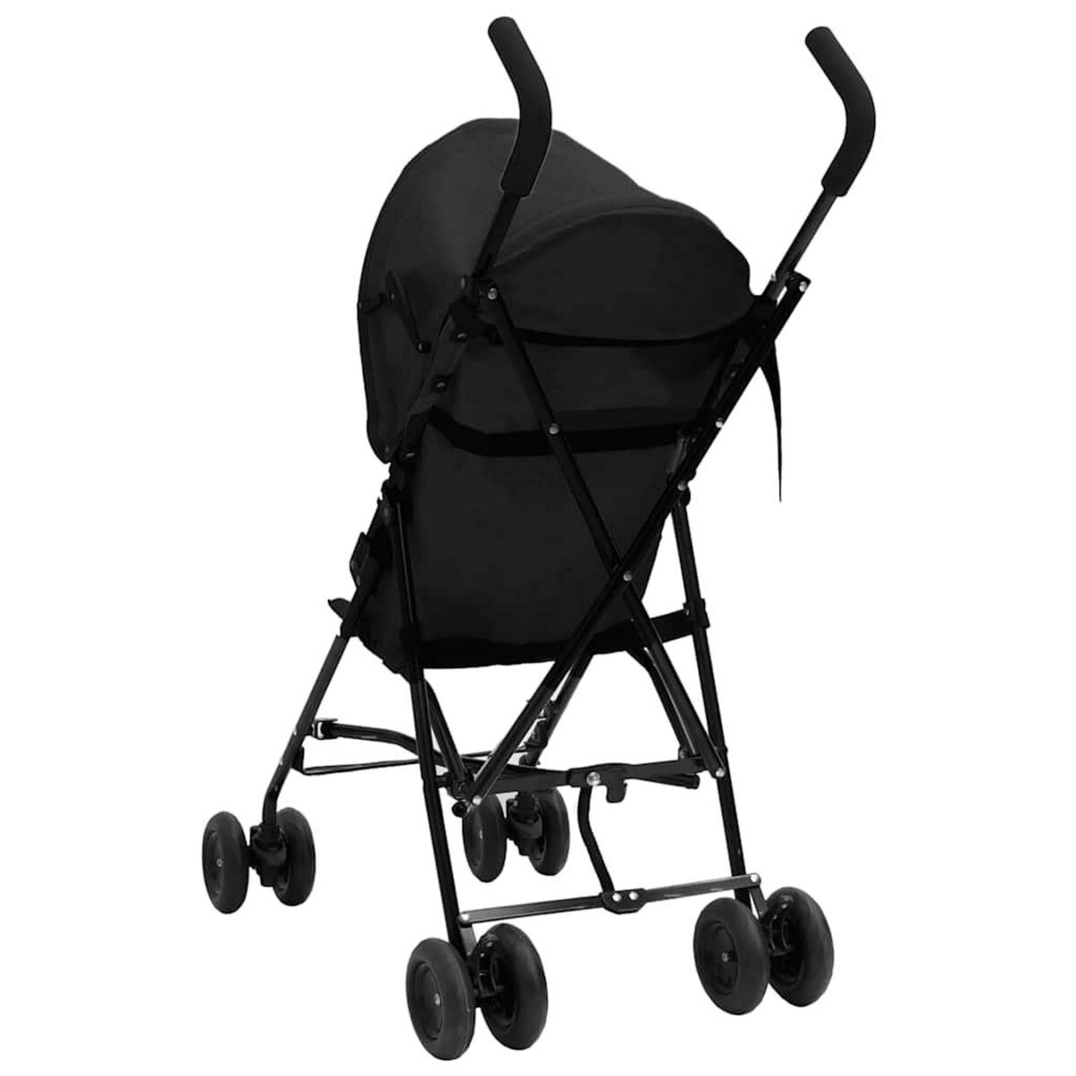 VIDAXL Poussette bebe Anthracite et noir Acier