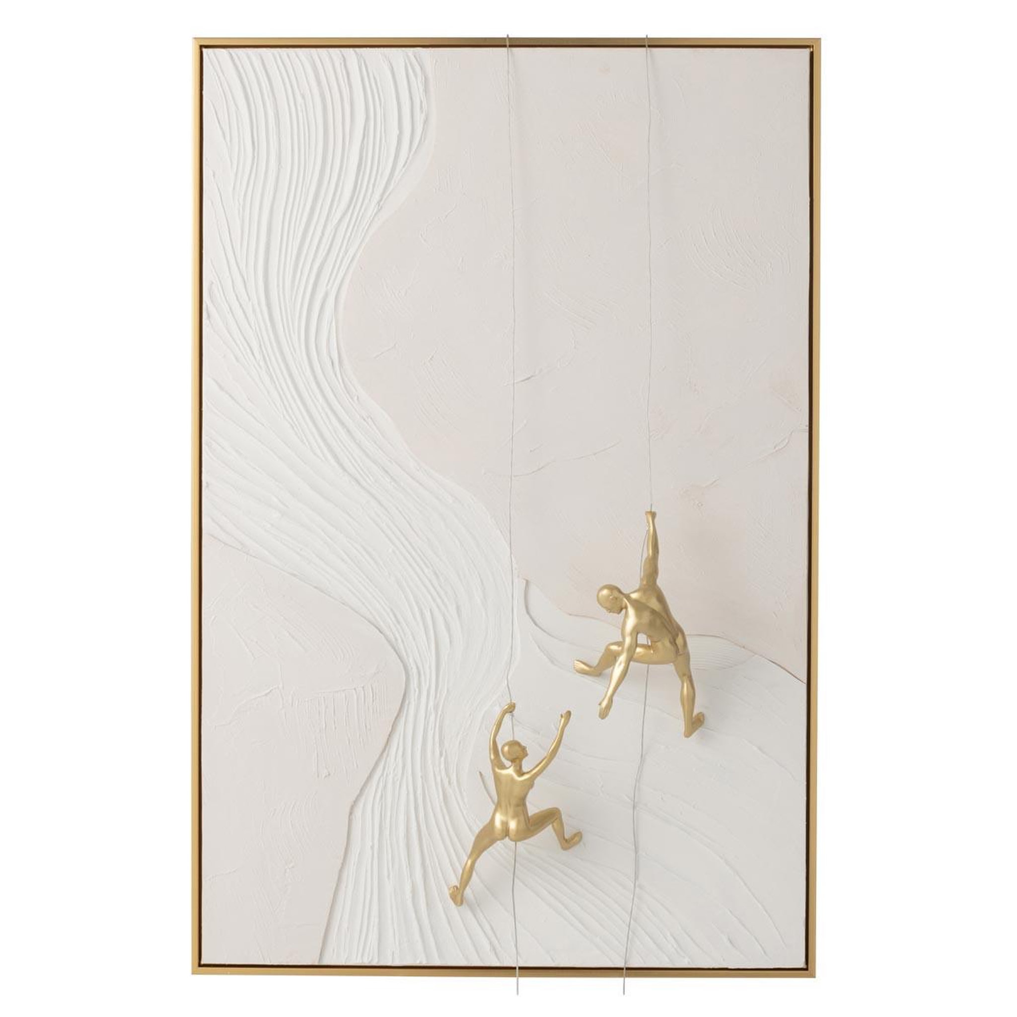 J-LINE Tableau déco  men hanging  80x120cm multicolore