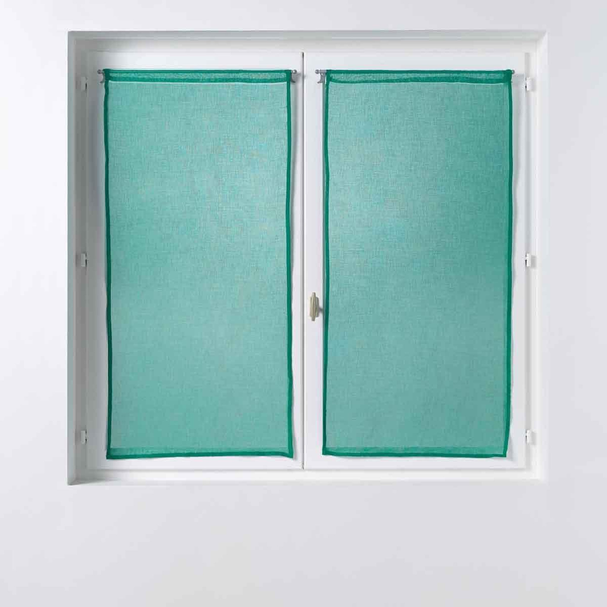 Douceur d'Intérieur Paire de voilages  sandra  60x120cm émeraude