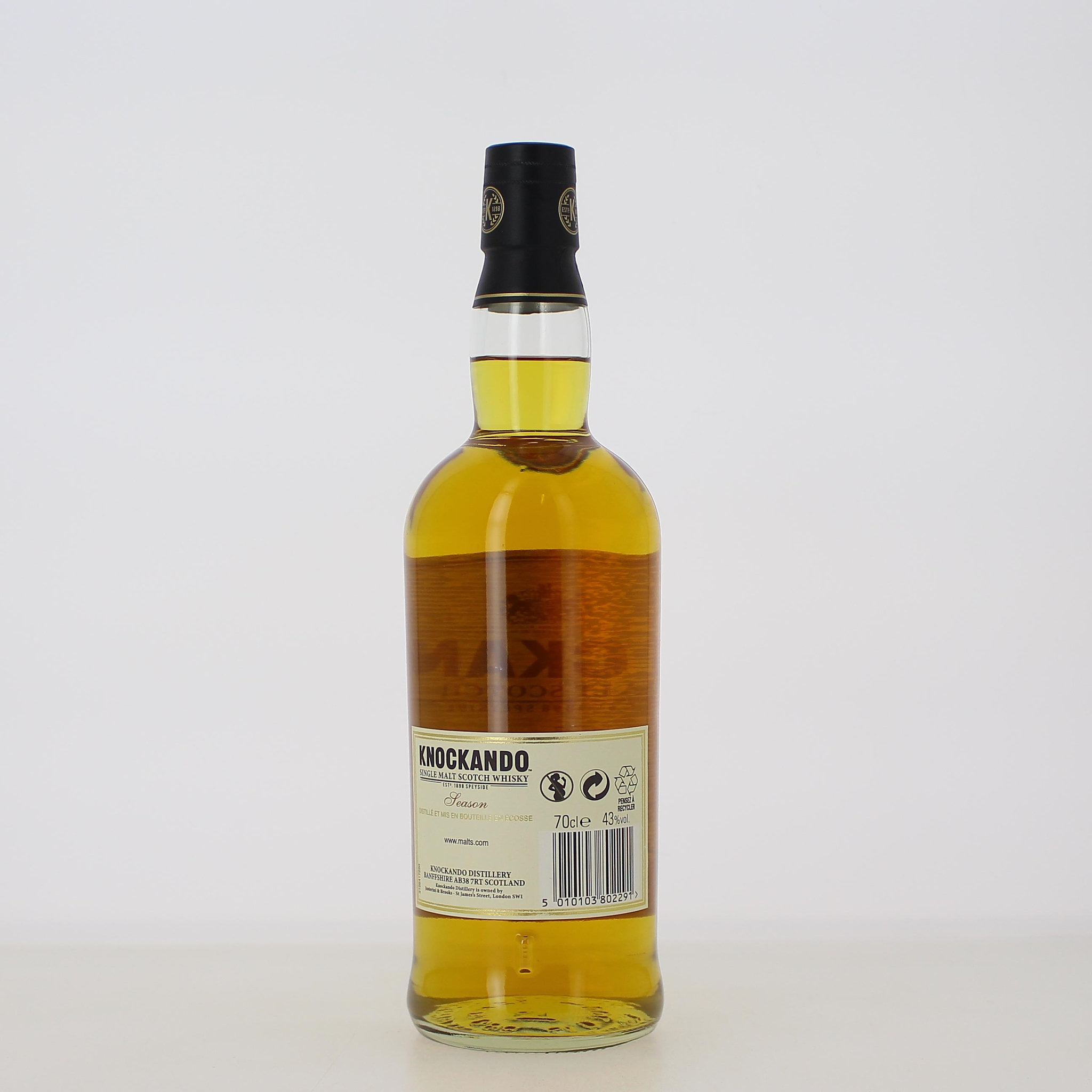 Voir la diapositive 2 : KNOCKANDO Scotch whisky single malt Speyside Season 43% 12 ans avec étui 70cl