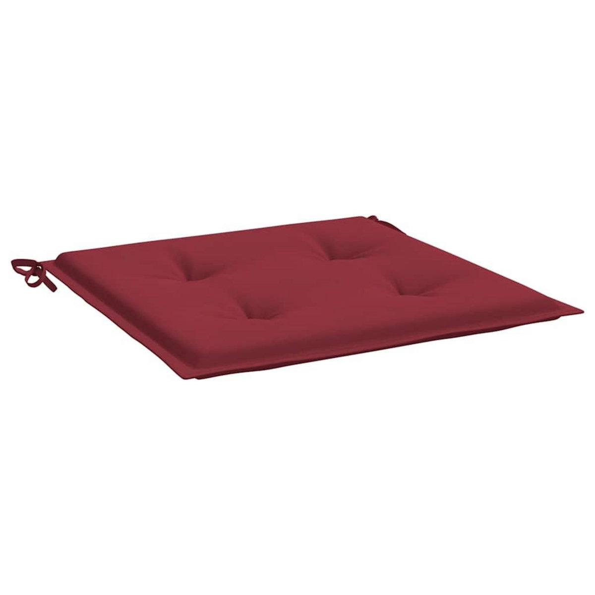 VIDAXL Coussins de chaise de jardin lot de 6 rouge bordeaux 40x40x4 cm