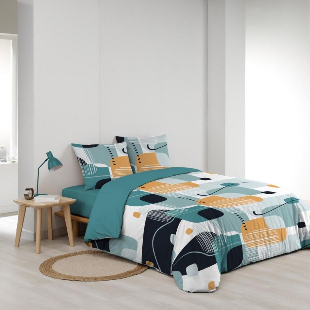 Douceur d'Intérieur Housse de couette 240x220 + 2 taies SPRINT 100% coton