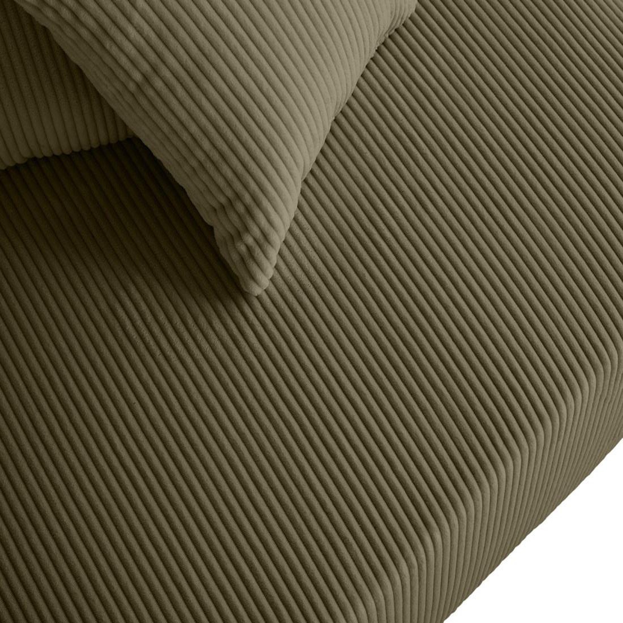 Voir la diapositive 5 : LISA DESIGN Edinburg - module d'assise d'angle gauche - en velours côtelé