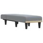 Voir la diapositive 3 : VIDAXL Chaise longue gris clair tissu