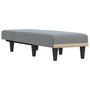 Voir la diapositive 3 : VIDAXL Chaise longue gris clair tissu