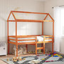 Voir la diapositive 3 : VIDAXL Lit haut sans matelas cire marron 80x200 cm bois de pin massif