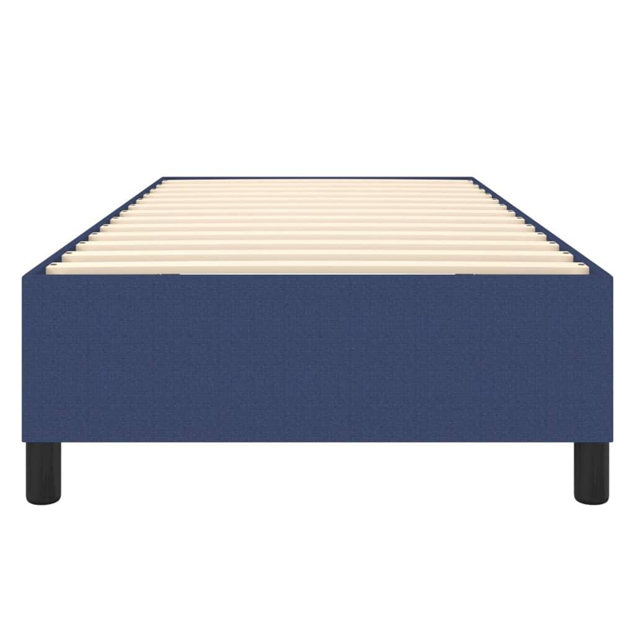 Voir la diapositive 5 : VIDAXL Cadre de lit sans matelas bleu 90x190 cm tissu