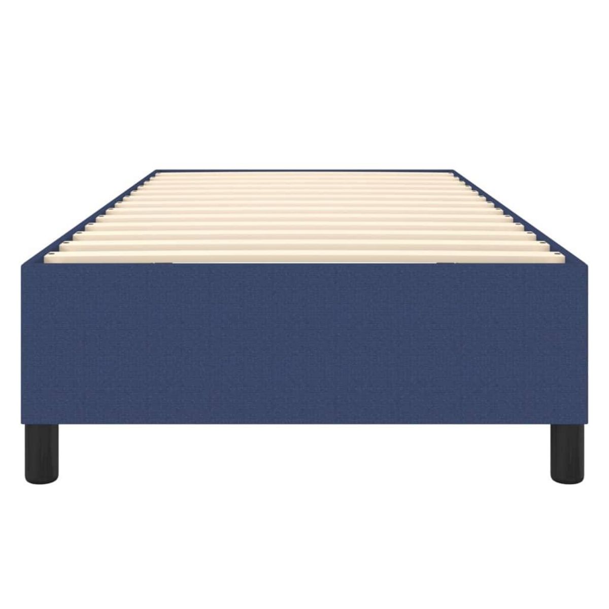 VIDAXL Cadre de lit sans matelas bleu 90x190 cm tissu