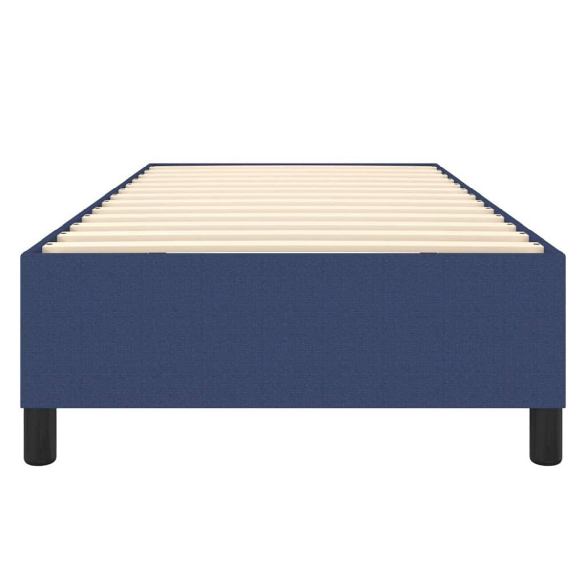 VIDAXL Cadre de lit sans matelas bleu 90x190 cm tissu