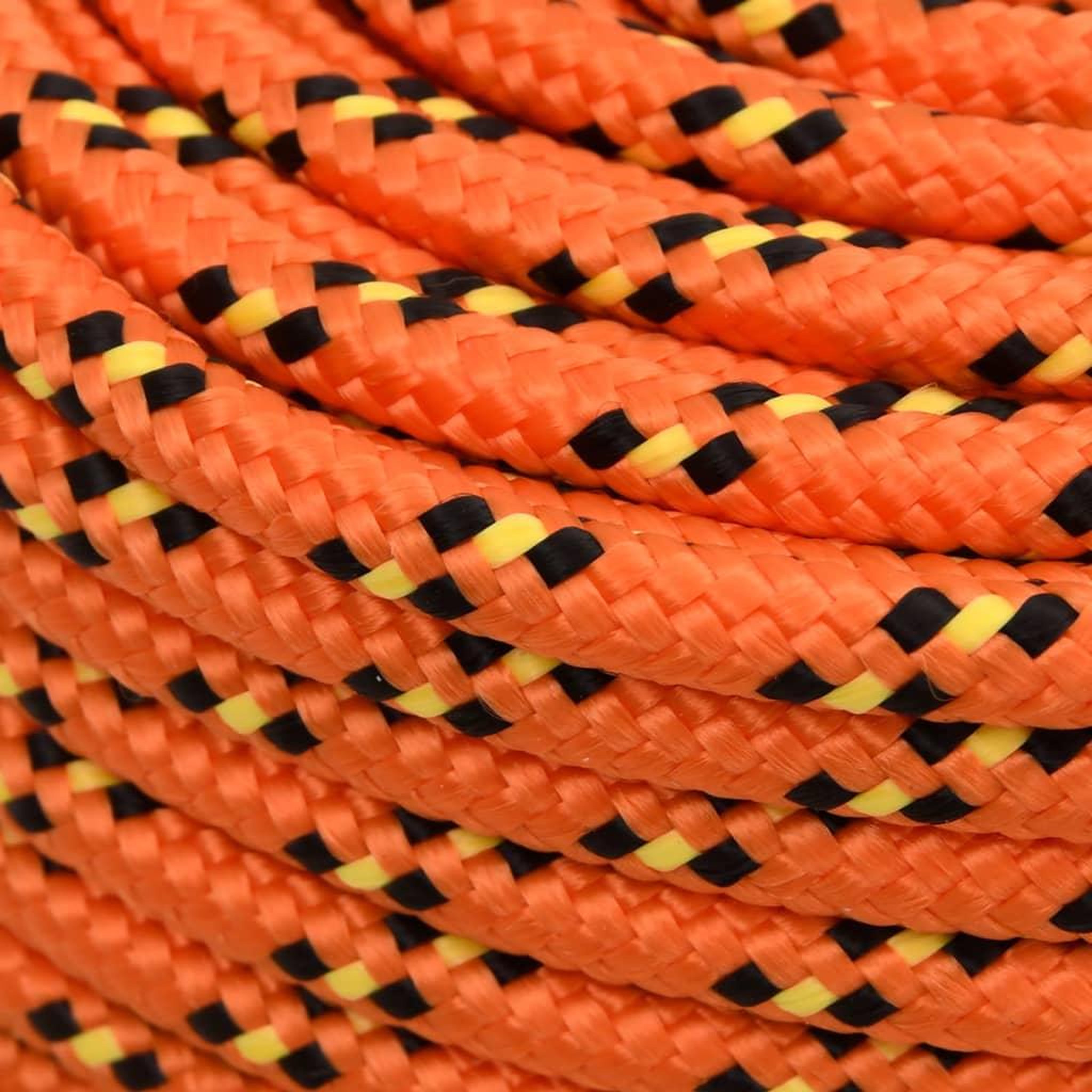 Voir la diapositive 4 : VIDAXL Corde de bateau Orange 8 mm 250 m Polypropylene
