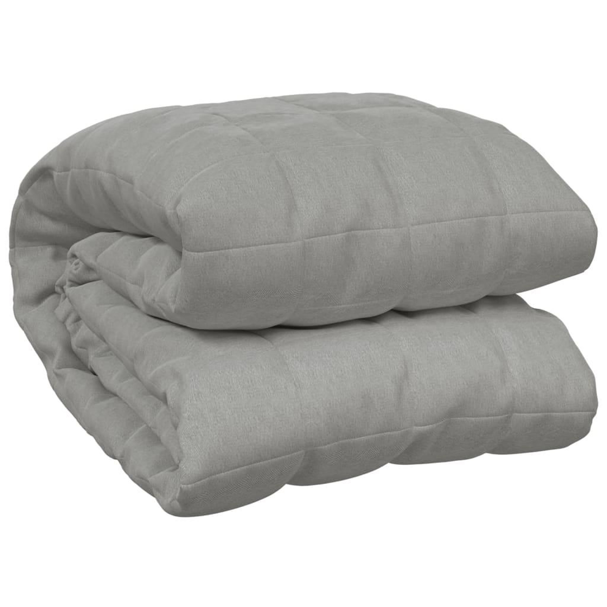 Voir la diapositive 2 : VIDAXL Couverture lestee Gris 200x225 cm 13 kg Tissu