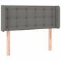 Voir la diapositive 3 : VIDAXL Tete de lit a LED Gris fonce 93x16x78/88 cm Tissu