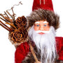 Voir la diapositive 2 : FEERIC LIGHT & CHRISTMAS Sujet de Noël Santa  Vintage  13cm Rouge