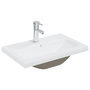 Voir la diapositive 2 : VIDAXL Lavabo encastre avec robinet 61x39x18 cm ceramique blanc