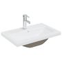 Voir la diapositive 2 : VIDAXL Lavabo encastre avec robinet 61x39x18 cm ceramique blanc