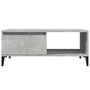 Voir la diapositive 5 : VIDAXL Table basse Gris beton 90x50x36,5 cm Bois d'ingenierie