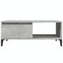Voir la diapositive 5 : VIDAXL Table basse Gris beton 90x50x36,5 cm Bois d'ingenierie