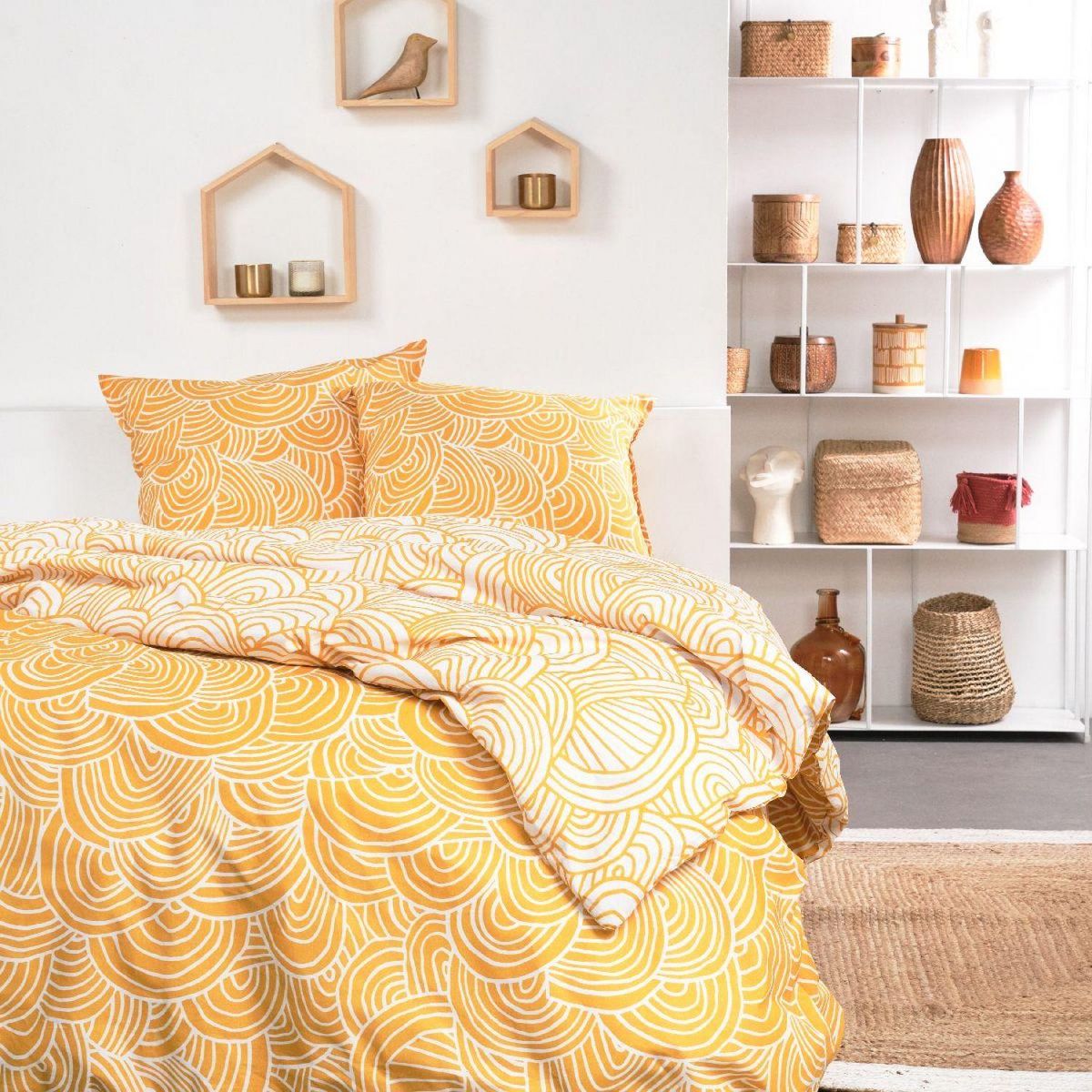 TODAY Parure housse de couette en coton 57 fils ELLA