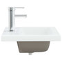 Voir la diapositive 4 : VIDAXL Lavabo encastre avec robinet 42x39x18 cm ceramique blanc