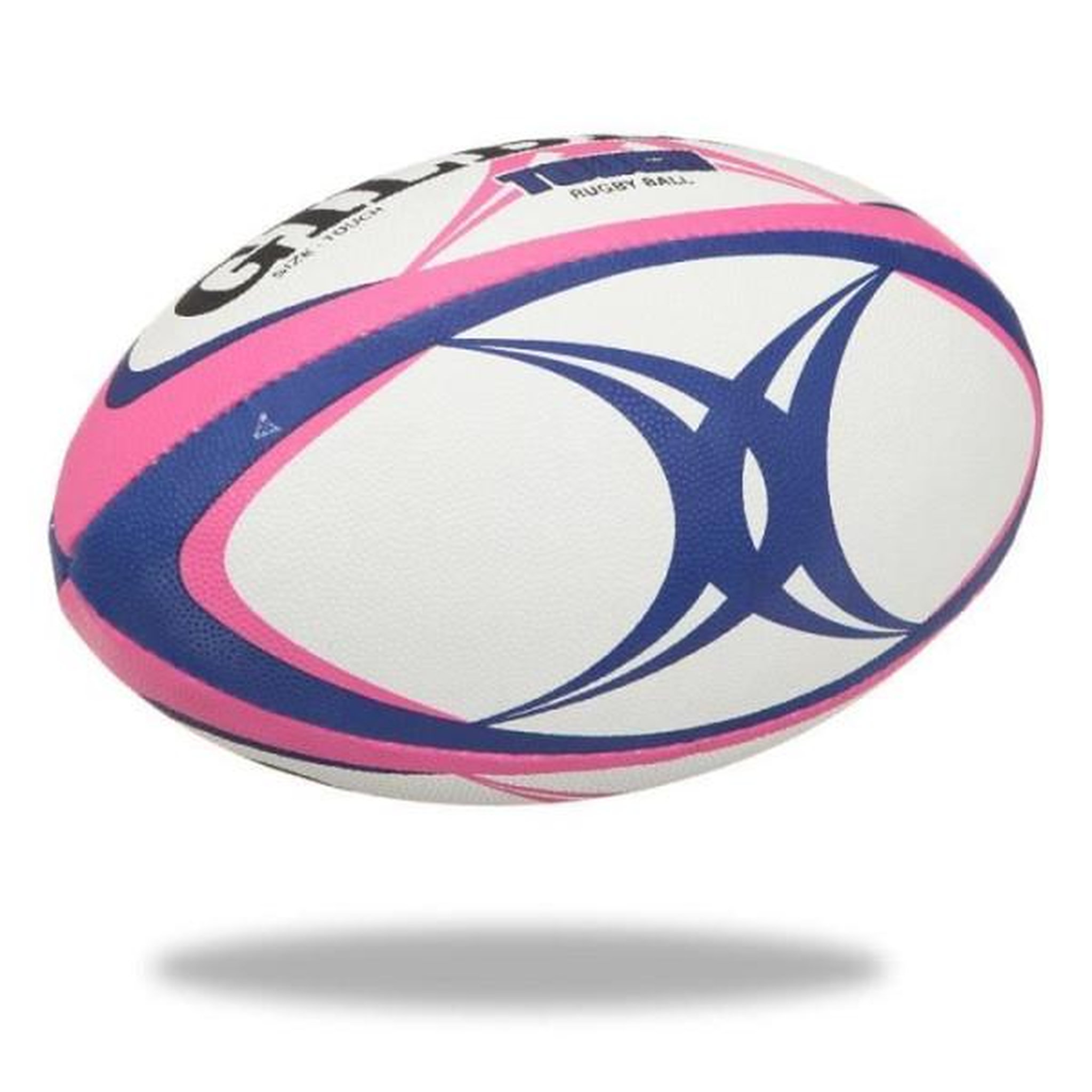 Voir la diapositive 2 : GILBERT Ballon de rugby Touch - GILBERT - Taille 4 - Homme - Rose et bleu