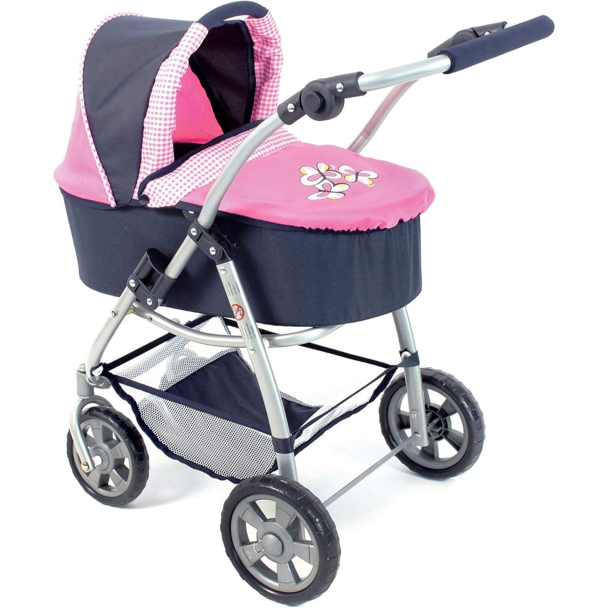 Voir la diapositive 3 : BAYER CHIC 2000 La poussette pour poupée combinée 3 en 1 EMOTION - ALL IN- - Marine et rose