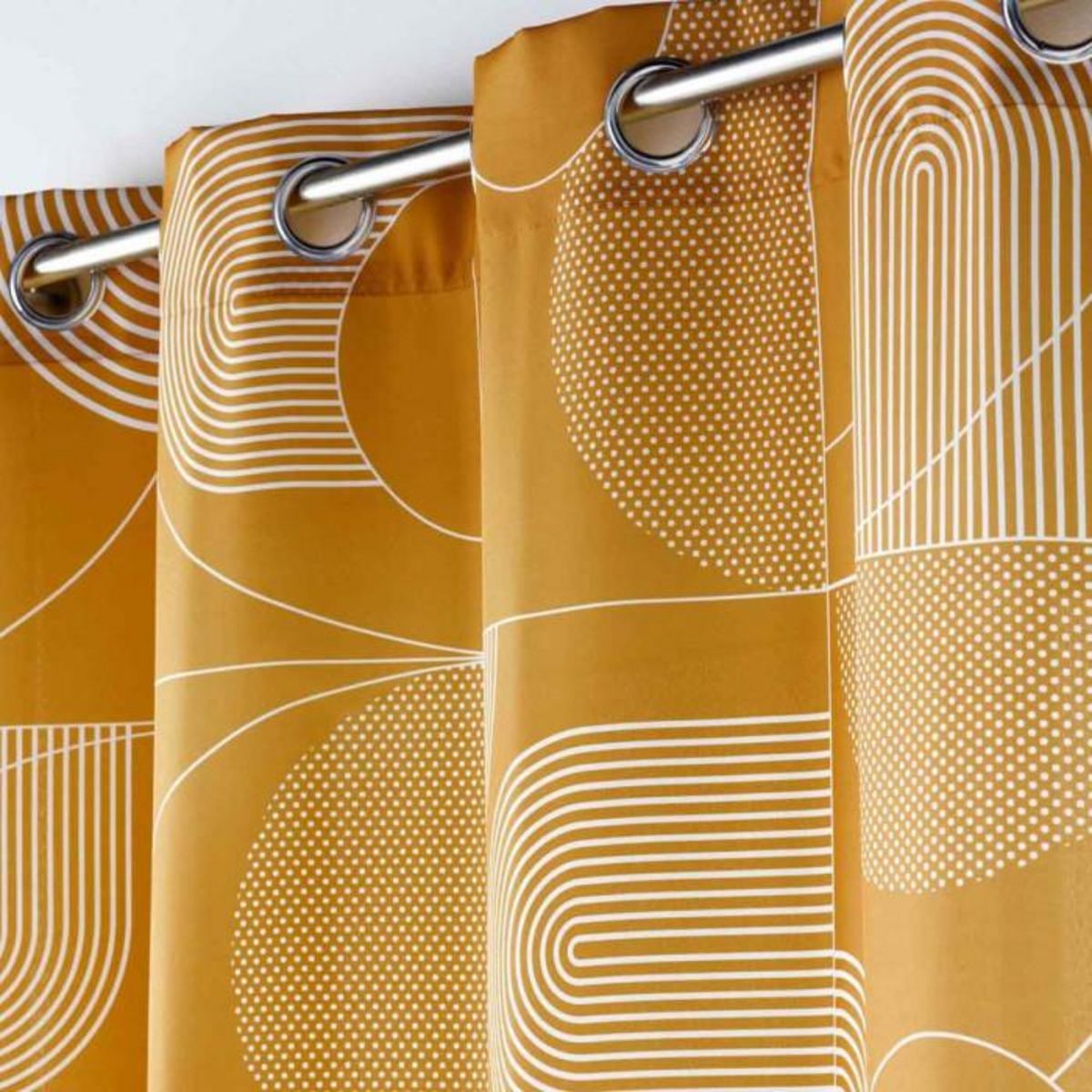 Paris Prix Rideau à Œillets  Esquisse  140x260cm Camel