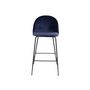 Voir la diapositive 2 : LISA DESIGN Antigua - lot de 2 tabourets de bar - en velours bleu