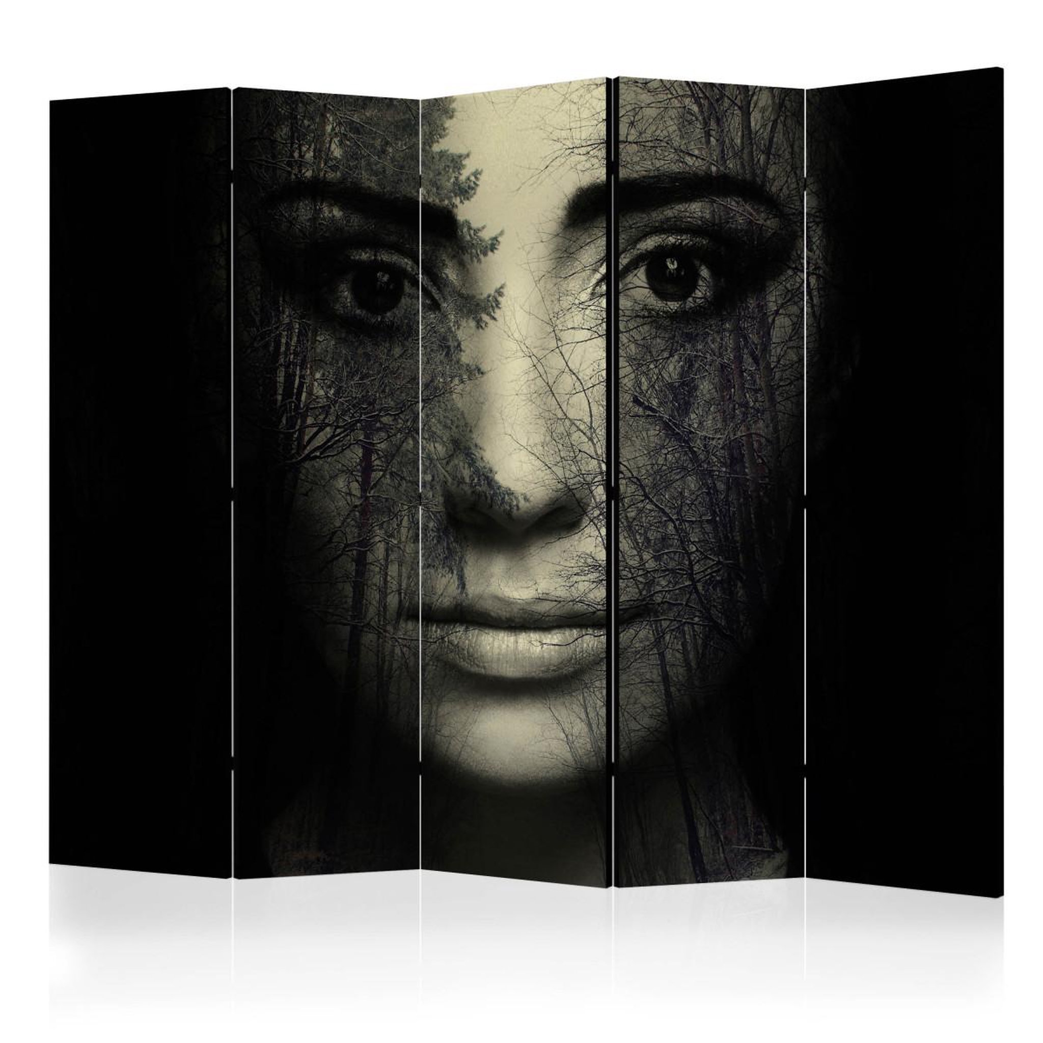 Paris Prix Paravent 5 volets  forest mask  172x225cm