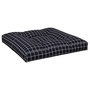 Voir la diapositive 5 : VIDAXL Coussins de palette lot de 2 motif a carreaux noir tissu