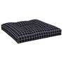 Voir la diapositive 5 : VIDAXL Coussins de palette lot de 2 motif a carreaux noir tissu