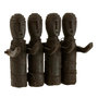 Voir la diapositive 1 : Paris Prix Décoration Murale en Bois  Marionnettes  25cm Noir