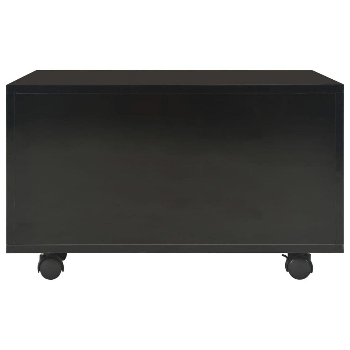 VIDAXL Table basse Noir brillant 60x60x35 cm Bois d'ingenierie