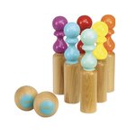 Vilac Jeu de 6 quilles retro en bois