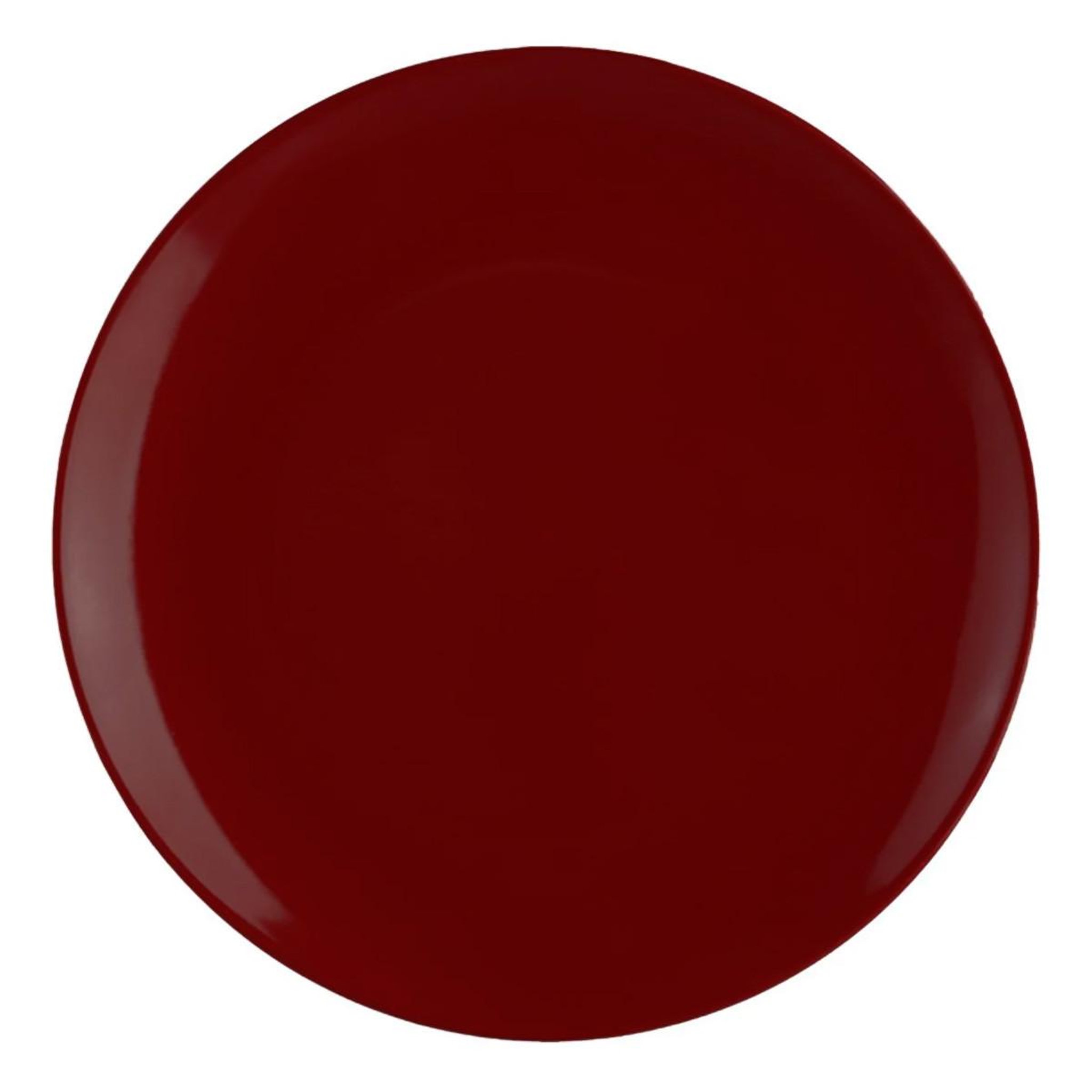 SECRET DE GOURMET Lot de 6 assiettes plates  colorama  26cm rouge