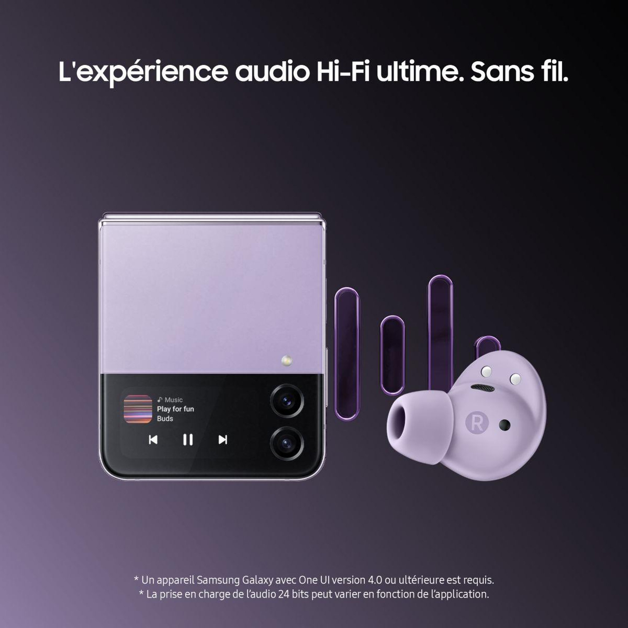 Voir la diapositive 4 : Samsung Ecouteurs Galaxy Buds2 Pro Violet