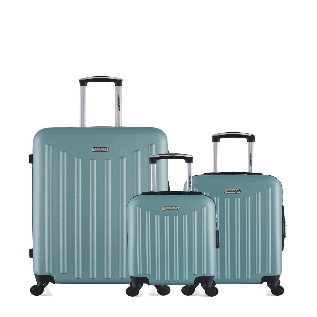 AMERICAN TRAVEL AMERICAN TRAVEL - LOT DE 3 - Valises grand format, cabine et cabine XXS BROOKLYN