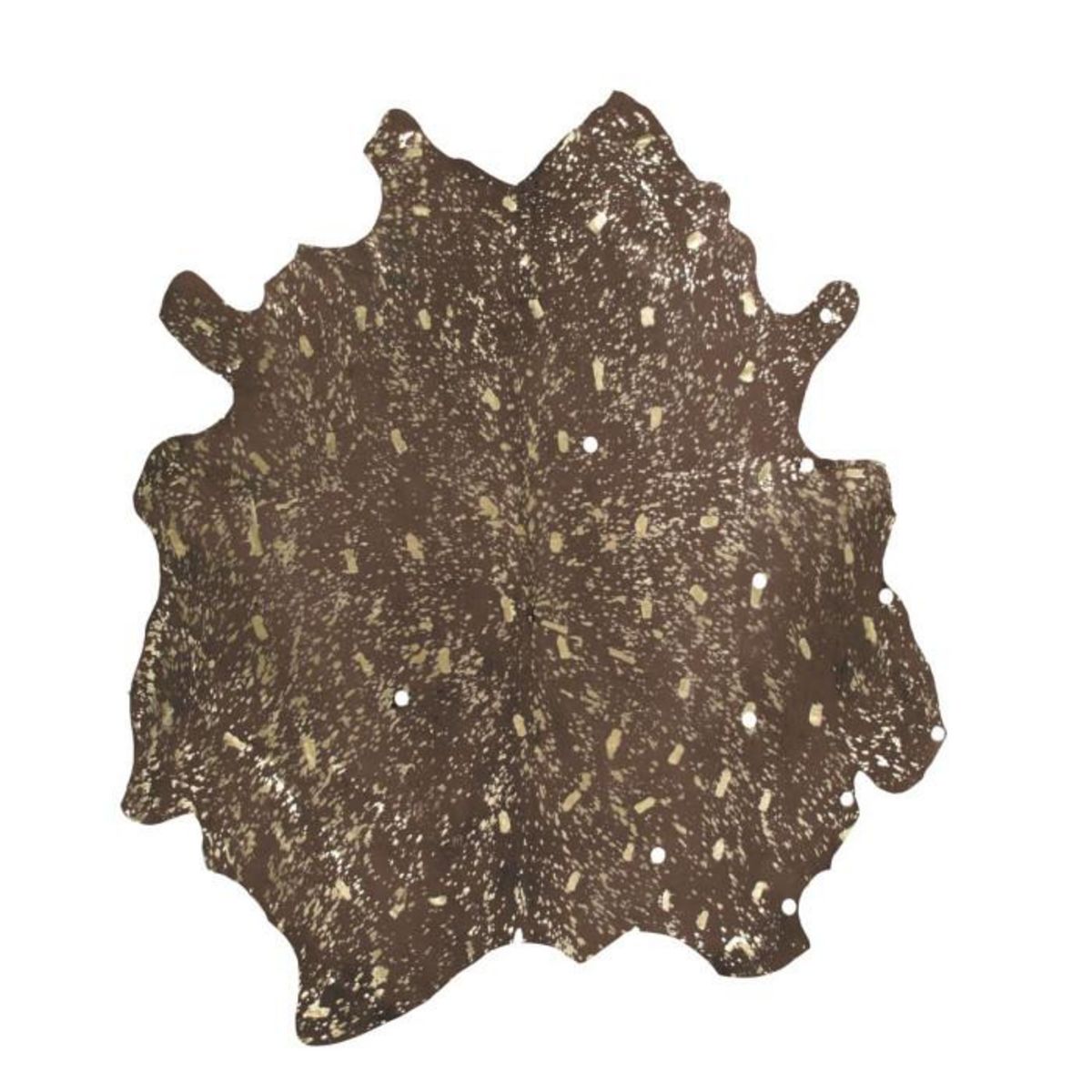 Paris Prix Tapis Peau de Vache  Glam  Marron & Or