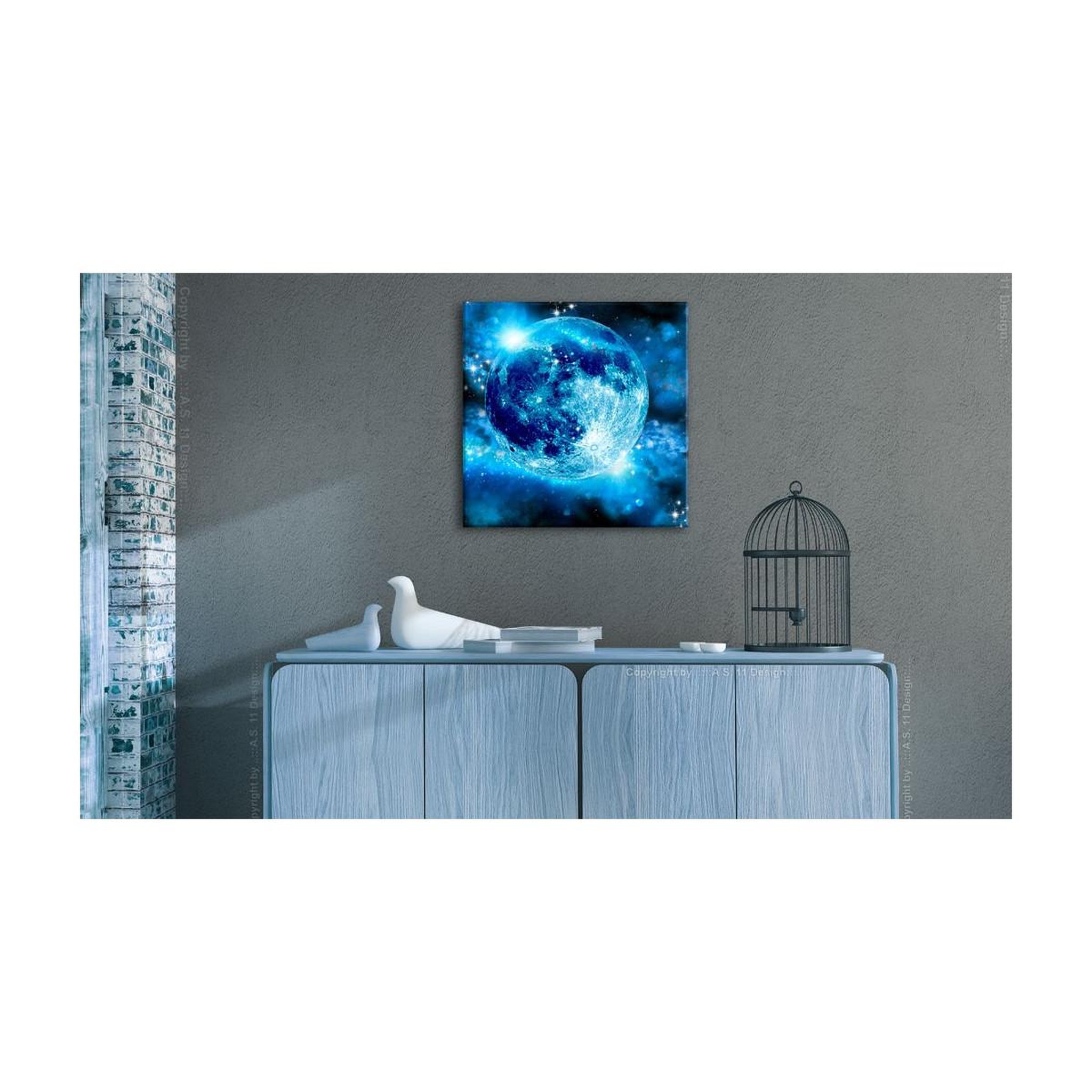 Voir la diapositive 2 : Paris Prix Tableau imprimé  magic moon  40x40cm