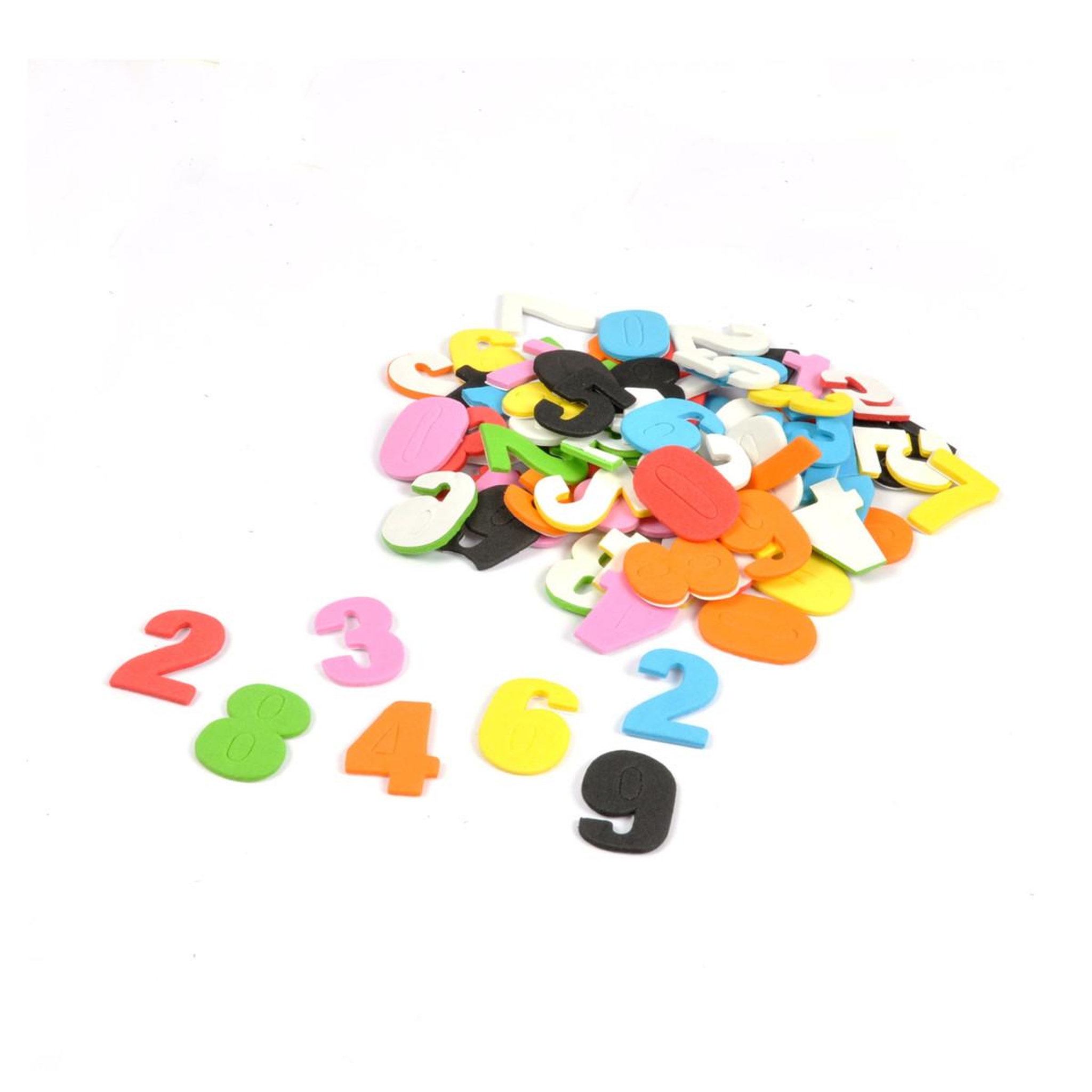 HOMEA Lot de 100 Chiffres Mousse  Adhésifs  Multicolore