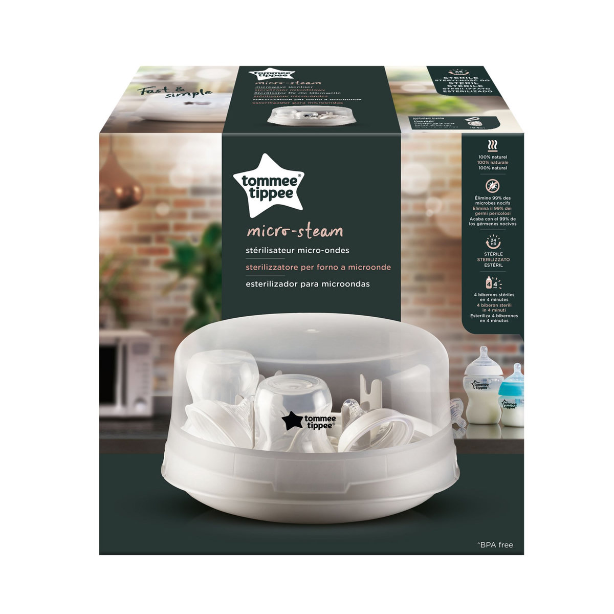 TOMMEE TIPPEE Stérilisateur micro-ondes