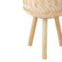 Voir la diapositive 4 : Paris Prix Lot de 3 Cache-Pots sur Pied  Baudoin  66cm Naturel & Blanc