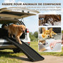 Voir la diapositive 6 : PAWHUT Rampe pliable chien surface antidérapante 155x38x15cm plastique noir