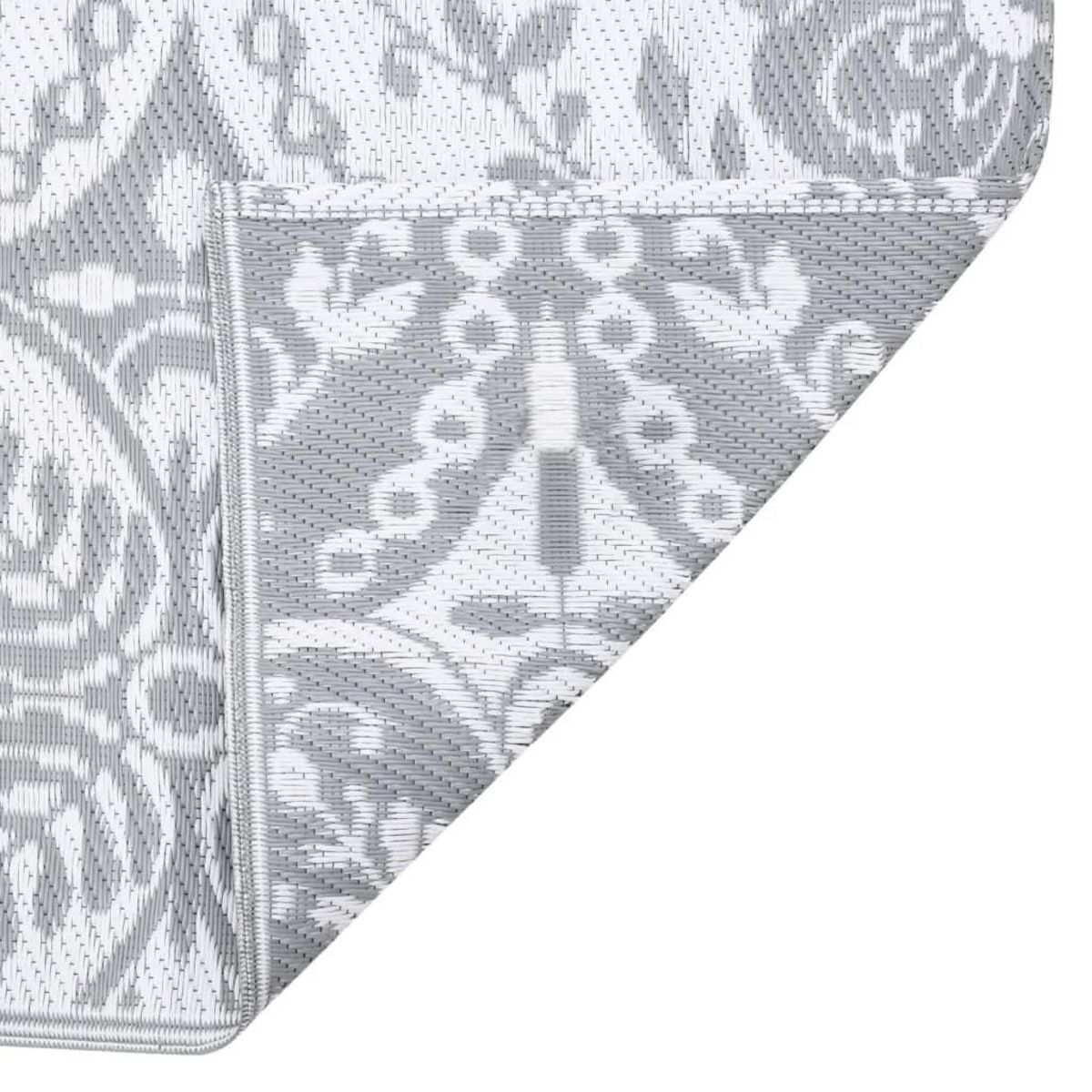 VIDAXL Tapis d'exterieur Gris clair 80x250 cm PP