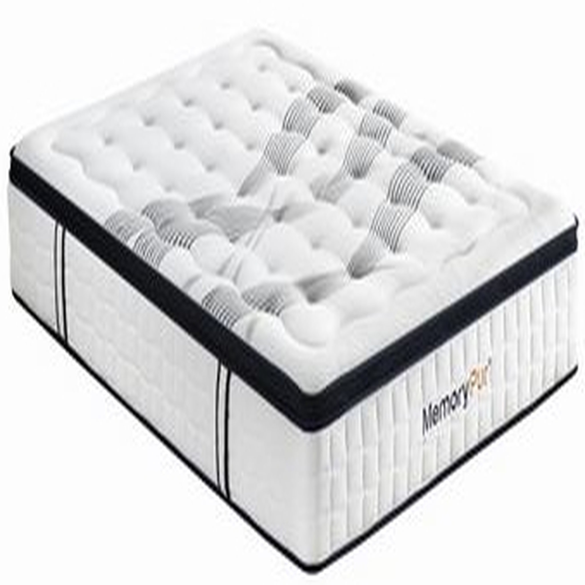 Voir la diapositive 1 : MemoryPur Matelas ressorts ensachés 160x200 cm DIAMANT