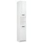 Voir la diapositive 2 : VIDAXL Armoire de salle de bain blanc brillant 32x34x188,5 cm