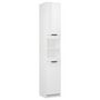 Voir la diapositive 2 : VIDAXL Armoire de salle de bain blanc brillant 32x34x188,5 cm